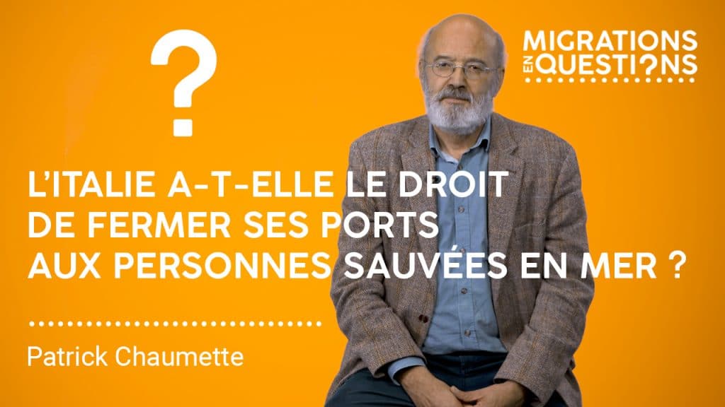 L’Italie a-t-elle le droit de fermer ses ports aux personnes sauvées en mer ?