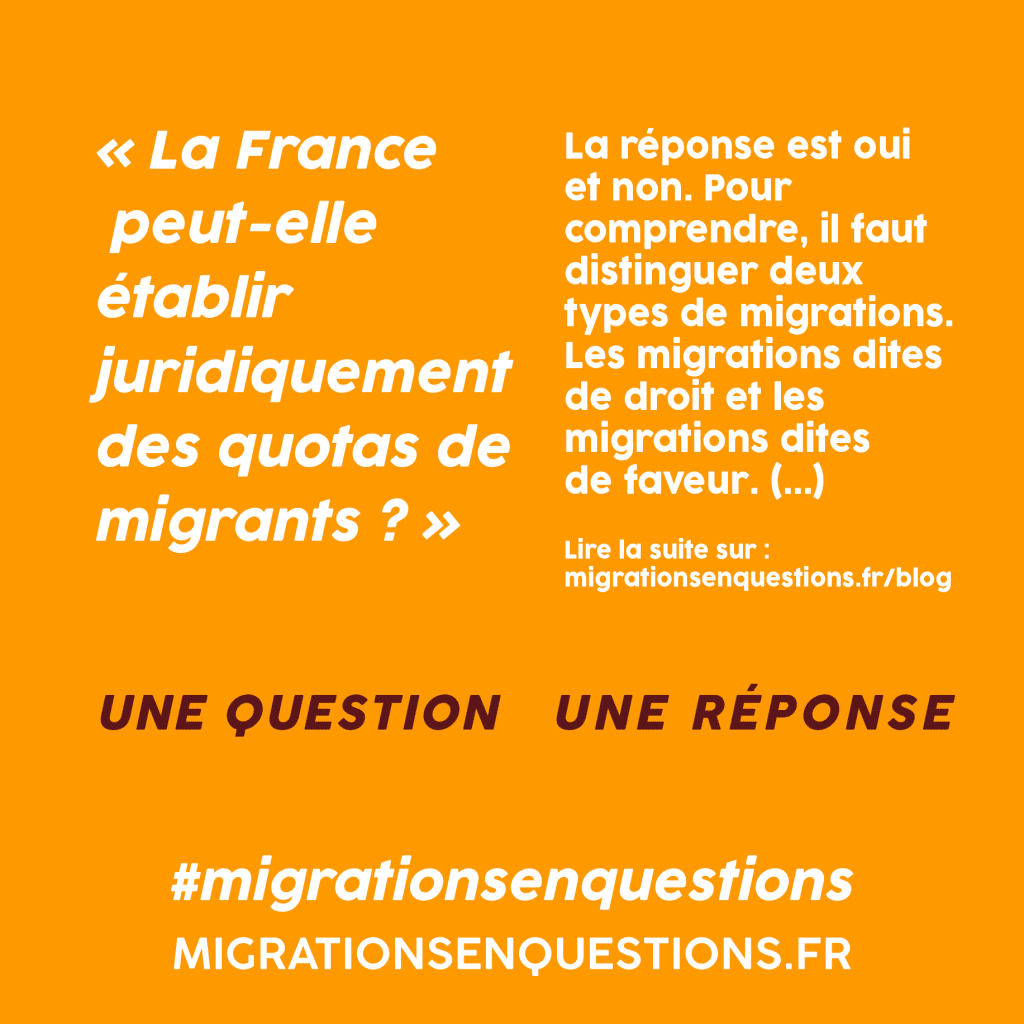 La France peut-elle établir juridiquement des quotas de migrants ?